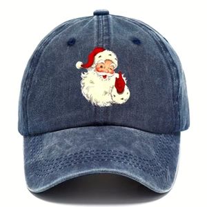 New vintage Santa Claus baseball fitted cap hat